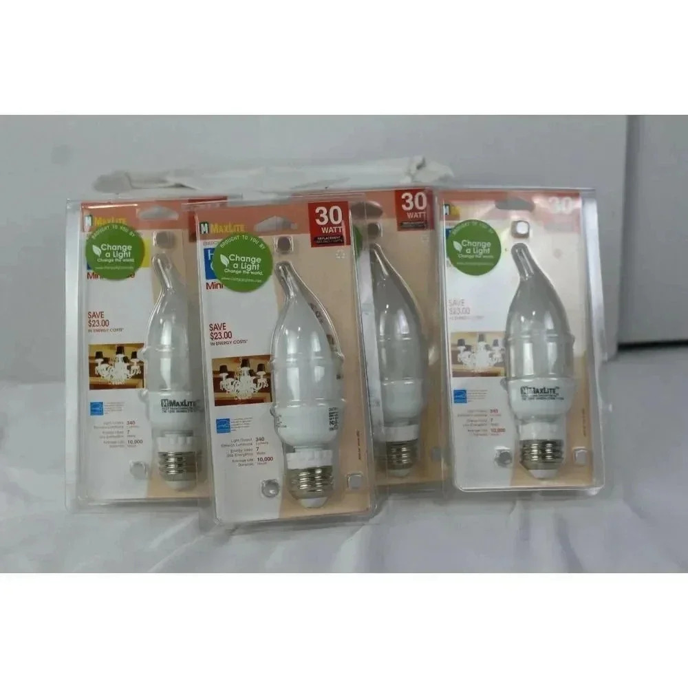 30 watt maxlite mini candles light bulbs